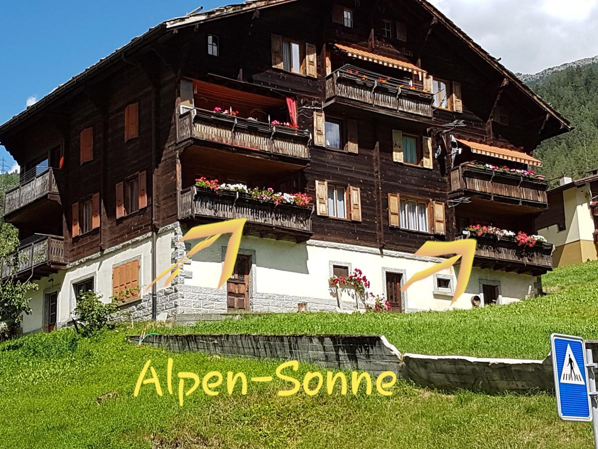 Alpen-Sonne Apartment Sankt Niklaus Bagian luar foto